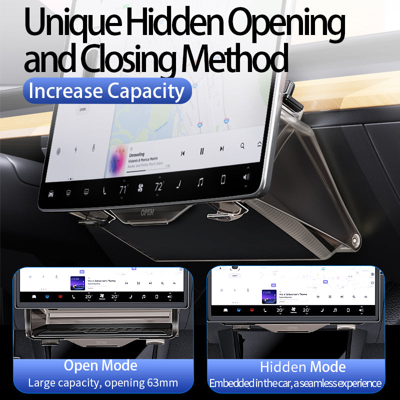Tesla Model 3/Y Screen Magnetic Storage Drawer