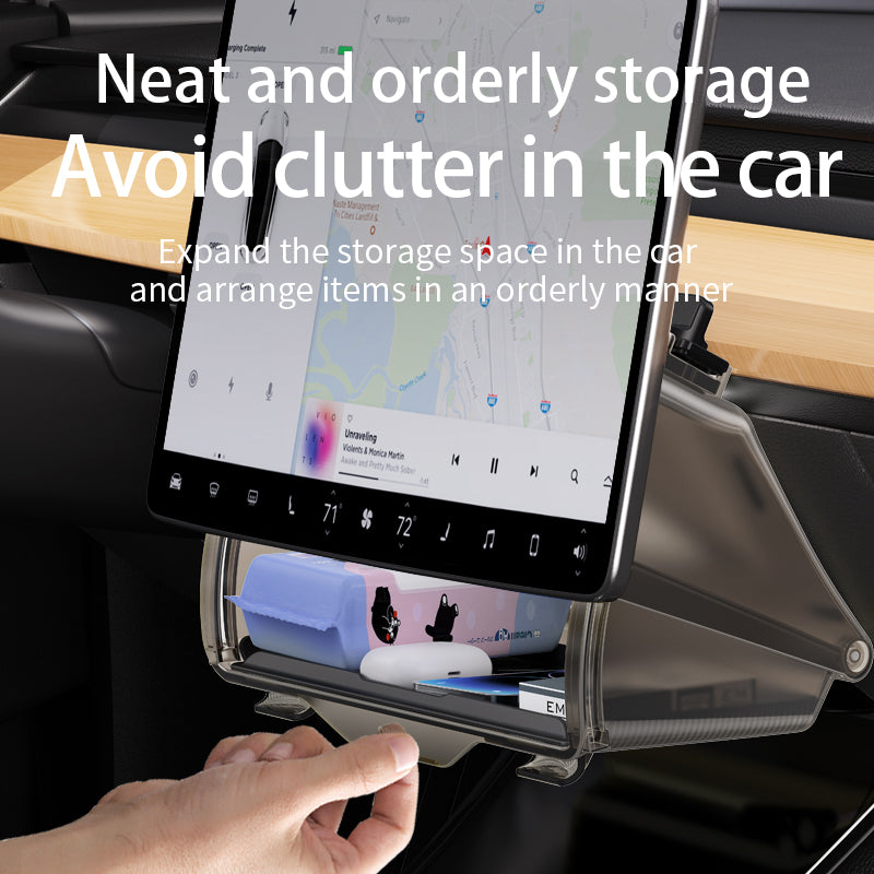 Tesla Model 3/Y Screen Magnetic Storage Drawer